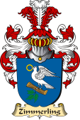 v.23 Coat of Family Arms from Germany for Zimmerling