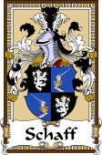 German Coat of Arms Wappen Bookplate  for Schaff