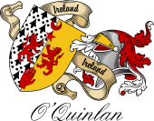 Sept (Clan) Coat of Arms from Ireland for O'Quinlan
