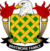 Coat of arms used by the Whitmore family in the United States of America