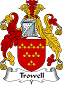 English Coat of Arms for the family Trowell