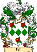 English or Welsh Family Coat of Arms (v.23) for Fell (Middlesex)