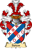 v.23 Coat of Family Arms from Germany for Spiess