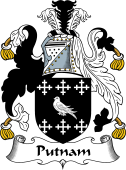 English Coat of Arms for Putnam I or Putnan