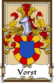 German Coat of Arms Wappen Bookplate  for Vorst