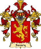French Family Coat of Arms (v.25) Savary