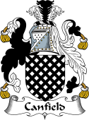 English Coat of Arms for the family Canfield
