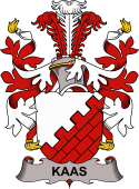 Coat of arms used by the Danish family Kaas