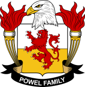 Coat of arms used by the Powel family in the United States of America