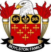 Coat of arms used by the Boylston family in the United States of America