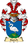 v.23 Coat of Family Arms from Germany for Storch