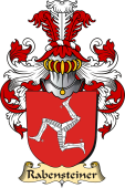 v.23 Coat of Family Arms from Germany for Rabensteiner