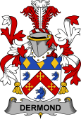 Irish Coat of Arms for Dermond or O'Dermond
