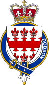 Families of Britain Coat of Arms Badge for: Dobson or Dodson (England)
