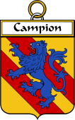French Coat of Arms Badge for Campion