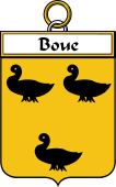 French Coat of Arms Badge for Boue