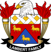 Coat of arms used by the Lambert family in the United States of America