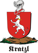 German shield on a mount for Kratzl