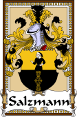 German Coat of Arms Wappen Bookplate  for Salzmann