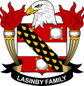 Coat of arms used by the Lasinby family in the United States of America