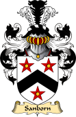 English Coat of Arms (v.23) for the family Samborne or Sanborn