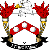 Coat of arms used by the Etting family in the United States of America