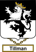English Coat of Arms Shield Badge for Tillman