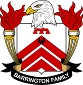 Coat of arms used by the Barrington family in the United States of America