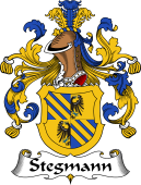 German Wappen Coat of Arms for Stegmann