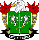 Coat of arms used by the Tayloe family in the United States of America