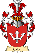 v.23 Coat of Family Arms from Germany for Gabel