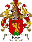 German Wappen Coat of Arms for Hayn