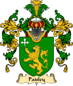 Irish Family Coat of Arms (v.25) Paisley or Peasley