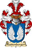 v.23 Coat of Family Arms from Germany for Rattenberger