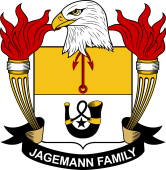 Coat of arms used by the Jagemann family in the United States of America