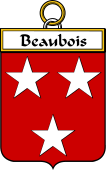 French Coat of Arms Badge for Beaubois