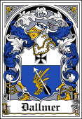 German Wappen Coat of Arms Bookplate for Dallmer