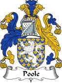 English Coat of Arms for the family Pole or Poole