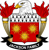 Coat of arms used by the Jackson family in the United States of America