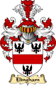 English Coat of Arms (v.23) for the family Elingham