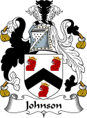 English Coat of Arms for the family Johnson I