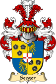 v.23 Coat of Family Arms from Germany for Seeger