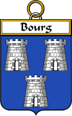 French Coat of Arms Badge for Bourg