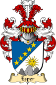 v.23 Coat of Family Arms from Germany for Esper