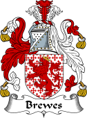 English Coat of Arms for the family Brewes