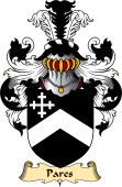English Coat of Arms (v.23) for the family Pares
