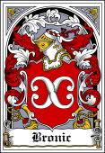 Polish Coat of Arms Bookplate for Bronic