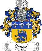 Araldica Italiana Coat of arms used by the Italian family Greppi