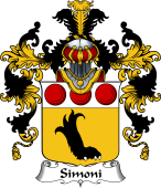 Italian Family Coat of Arms (v.25b) Simoni