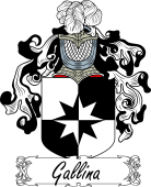 Araldica Italiana Coat of arms used by the Italian family Gallina